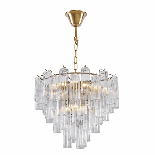 Artcraft AC12101BR Sophia Modern Brass Hanging Chandelier