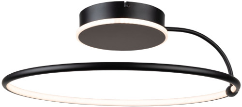 Artcraft AC6631BK Halo Modern Black LED Overhead Lighting Fixture