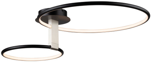 Artcraft AC6632NB Halo Contemporary Black LED Ceiling Light