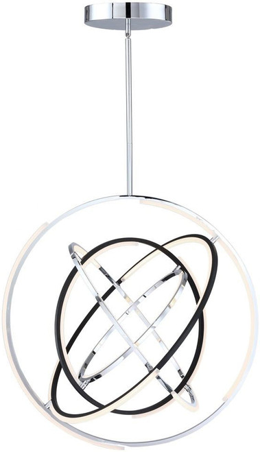 Artcraft AC6746PN Trilogy Modern Polished Nickel LED 32" Drop Lighting