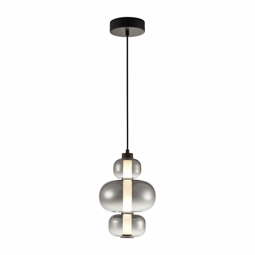 Artcraft AC6910SM Astra Contemporary Black LED Pendant Lighting Fixture