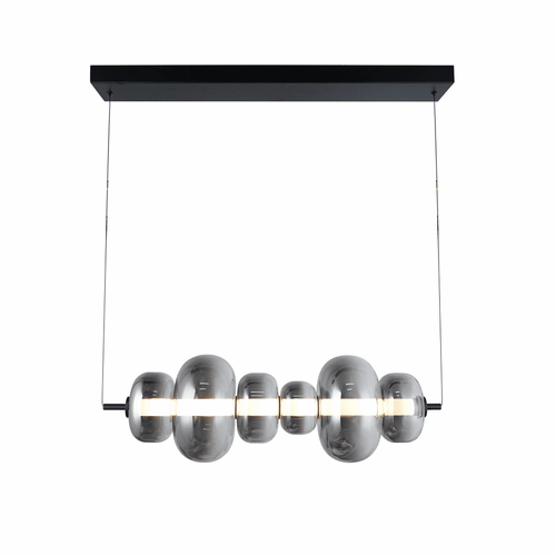 Artcraft AC6911SM Astra Modern Black LED Island Light Fixture