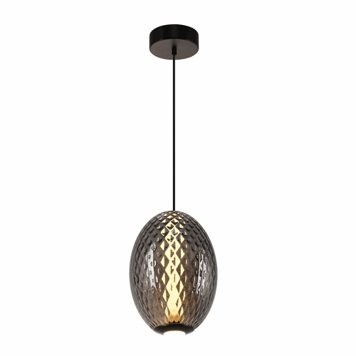 Artcraft AC6941SM Celeste Contemporary Smoke LED Mini Pendant Hanging Light