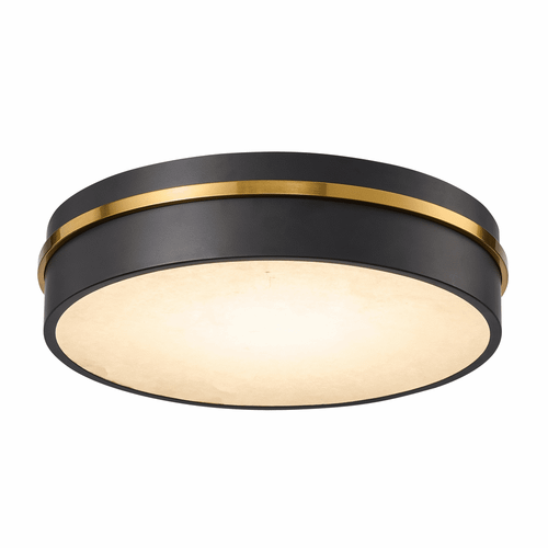 Artcraft AC6991BB Dax Modern Black / Brass LED Ceiling Lighting Fixture
