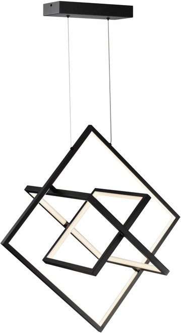 Artcraft AC7627BK Graymar Modern Black LED 20" Drop Ceiling Lighting