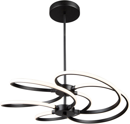 Artcraft AC7688BK Equinox Modern Black LED 21" Ceiling Pendant Light