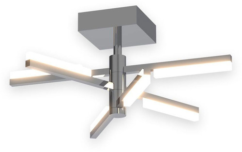 Artcraft AC7706CH Stix Contemporary Chrome LED Flush Ceiling Light Fixture