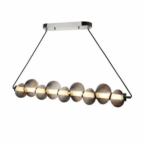 Artcraft AC7802CH Ariel Modern Chrome LED Island Light Fixture