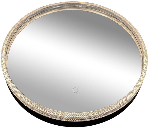 Artcraft AM340 Reflections Matte Black LED Wall Mirror
