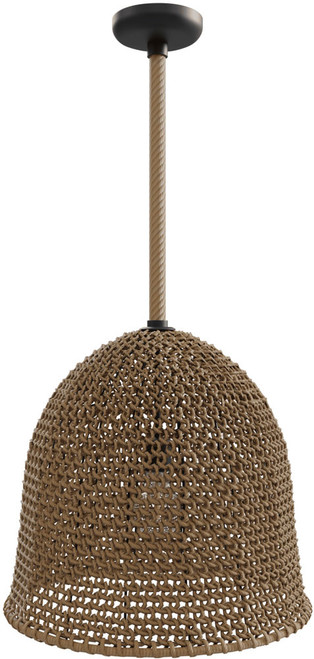 Avenue Lighting HF1007-RP Malibu Contemporary Natrual Hemp Rope Pendant Lighting Fixture