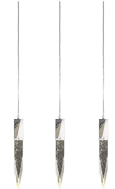 Avenue Lighting HF1900-3-AP-CH Aspen Modern Polished Chrome Halogen Multi Pendant Hanging Light