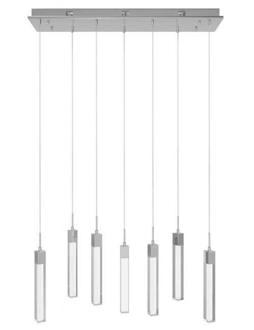 Avenue Lighting HF1900-7-GL-CH-C The Original Glacier Contemporary Polished Chrome LED Multi Pendant Light
