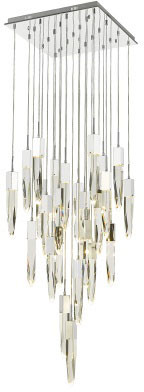 Avenue Lighting HF1904-25-AP-CH-C Original Aspen Contemporary Chrome LED 28" Multi Drop Ceiling Light Fixture