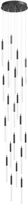 Avenue Lighting HF2021-SNW-BK Main St. Contemporary Black LED Multi Drop Lighting