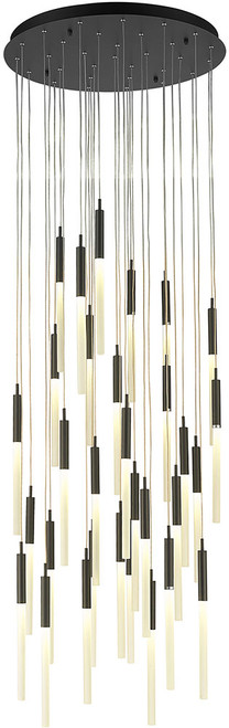 Avenue Lighting HF2031-FR-BK Main St. Black LED Multi Pendant Light