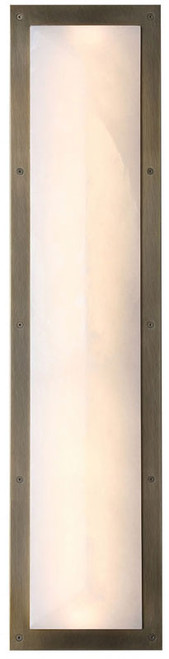 Avenue Lighting HF2971-AB Sedona Contemporary Alabster / Aged Brass LED Wall Lighting Fixture