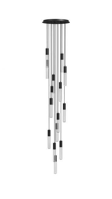 Avenue Lighting HF3315-BK The Strand Contemporary 24" Multi Drop Ceiling Light Fixture