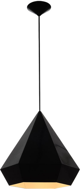 Avenue Lighting HF9115-BK Doheny Ave. Contemporary Black Ceiling Light Pendant