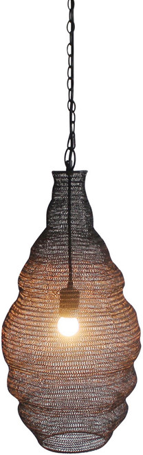 Bethel International AC01C12BLK Contemporary Satin Black 12" Pendant Light