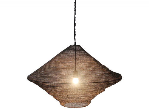 Bethel International AC02C30BLK Contemporary Satin Black Pendant Lighting