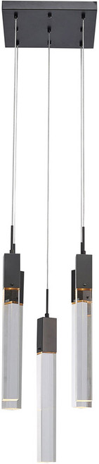 Bethel International ADS08C5B Matte Black Halogen Multi Lighting Pendant