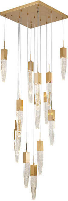 Bethel International ADS22C24G Gold Halogen Multi Drop Lighting Fixture