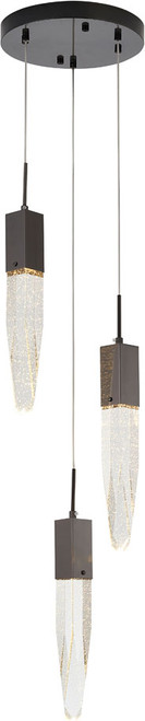 Bethel International ADS24C12BG Black Halogen Multi Pendant Light