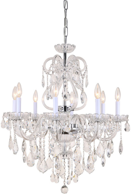 Bethel International BET37 Chrome Chandelier Lamp