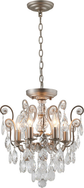 Bethel International BET61XPEW Pewter Mini Chandelier Lighting