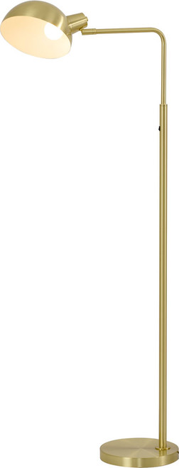 Bethel International BTG105FBR Modern Satin Brass Floor Lamp Light