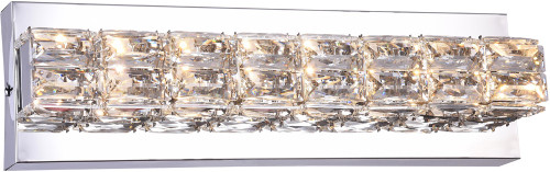 Bethel International DIN10W16CH Chrome LED 16" Bathroom Light Sconce