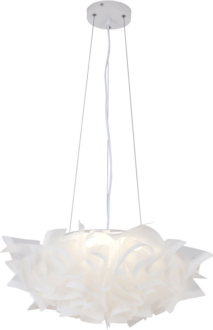 Bethel International DLS104C20W-1 Contemporary Iron & Acrylic LED Hanging Light