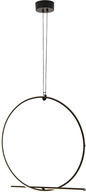 Bethel International DLS29C23B Modern Black LED Ceiling Light Pendant