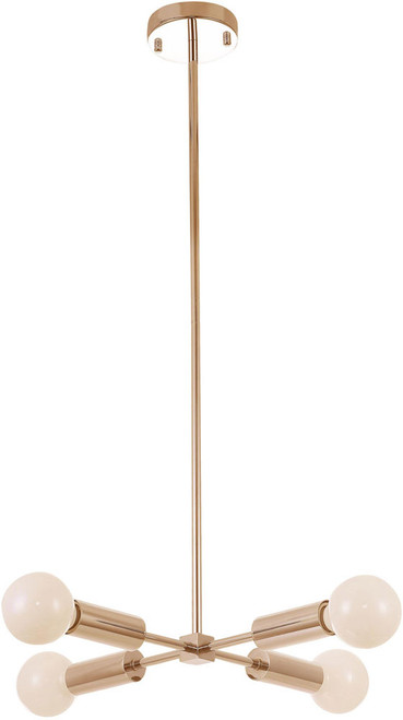 Bethel International DU128C15G Modern Gold Mini Ceiling Chandelier