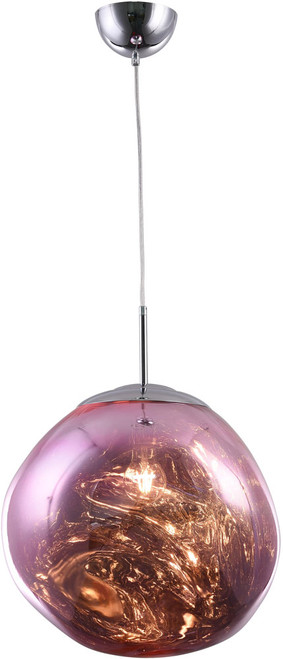 Bethel International DU137P15P Contemporary Pink Hanging Lamp