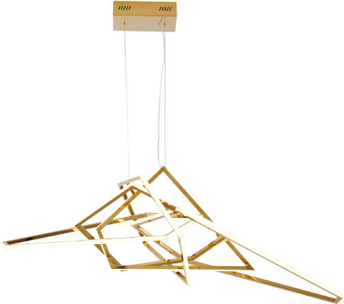 Bethel International FIT34C52G Modern Gold LED Chandelier Light