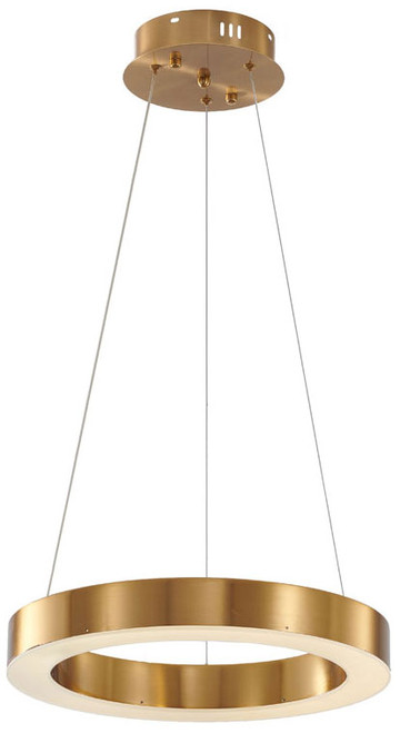 Bethel International GL304C15G-4000 Modern Gold LED 42.5" Hanging Pendant Light