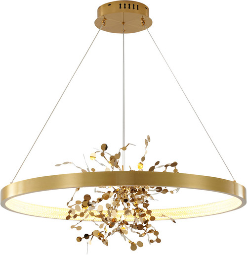 Bethel International GL350C32G Modern Gold LED 31.5" Drop Ceiling Lighting