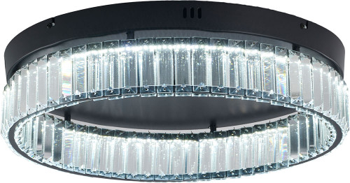 Bethel International GL449FM20BK Satin Black LED 20" Ceiling Light