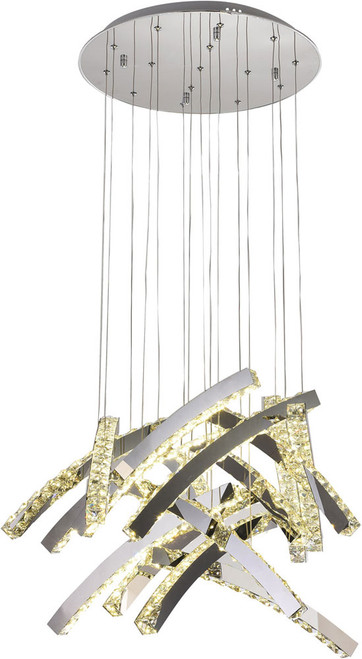 Bethel International JP11 Chrome LED Multi Pendant Lighting