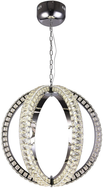 Bethel International JP18 Chrome LED 24" Pendant Light