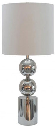 Bethel International JTL23GH-PN Modern Polished Nickel Lighting Table Lamp