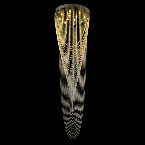 Bethel International KM11C31CH Contemporary Chrome Pendant Lighting Fixture