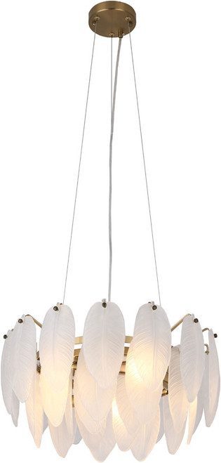 Bethel International KM03C17BR Modern Brass Drop Ceiling Light Fixture