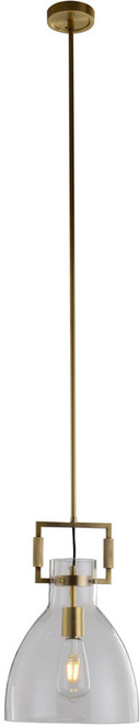 Bethel International LC02P9BR Modern Brass Mini Drop Ceiling Light Fixture