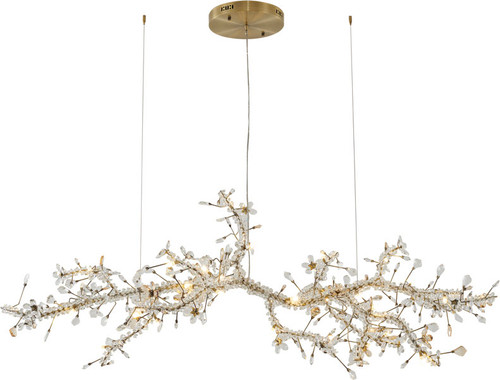 Bethel International LX9901-BRZ Gold Kitchen Island Light Fixture