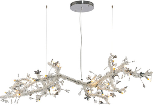 Bethel International LX9901-G9 Modern Chrome Island Lighting