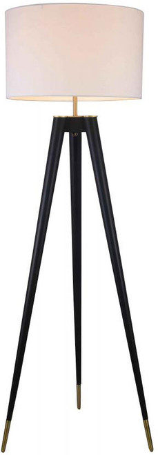 Bethel International MFL17X-GD Modern Black Floor Lamp Lighting