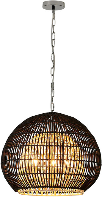 Bethel International MIA18C20W Contemporary Black Ceiling Light Pendant