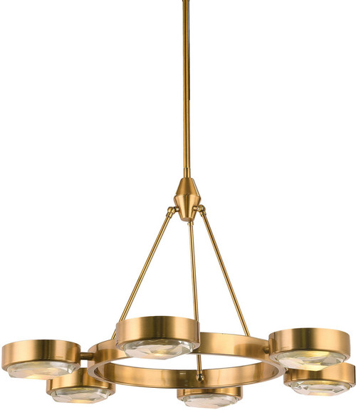 Bethel International MSF02C29BR Brass Lighting Chandelier